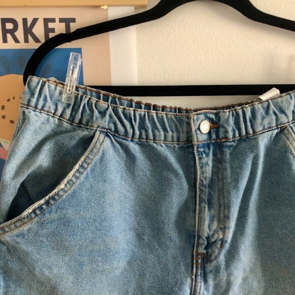 Blue frayed cutoff jean shorts - zara - 8 - Picture 4 of 5